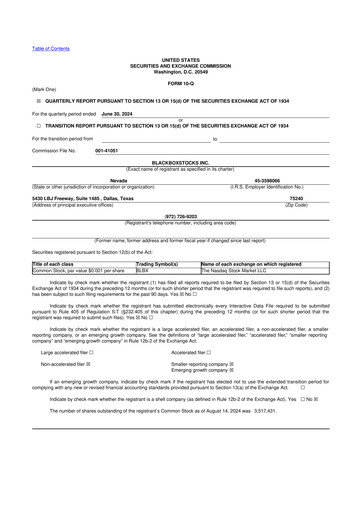 Thumbnail Blackboxstocks 10-Q Quarterly Report FY2024 