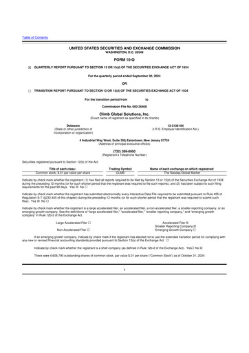 Vorschaubild Climb Global Solutions 10-Q Quartalsbericht 2024 