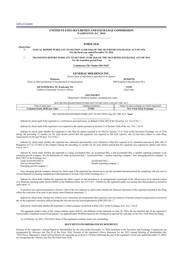 Vorschaubild Generac 10-K Jahresbericht 2024