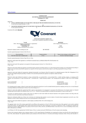 Thumbnail Covenant Logistics
 10-K Annual Report 2024