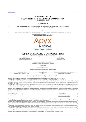 Thumbnail Apyx Medical 10-K Annual Report 2024
