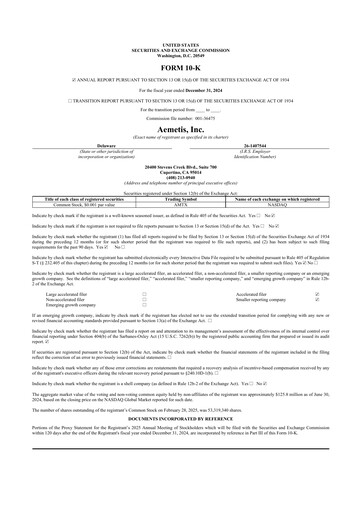 Thumbnail Aemetis 10-K Annual Report 2024