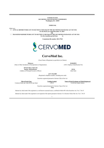Thumbnail CervoMed 10-K Annual Report 2024