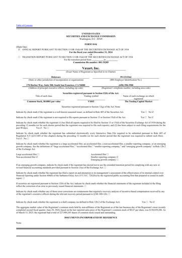 Thumbnail Vaxart 10-K Annual Report 2024