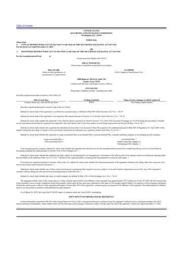 Thumbnail Ideal Power 10-K Annual Report 2024