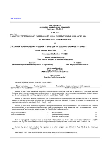 Thumbnail Applied Optoelectronics 10-Q Quarterly Report FY2025 