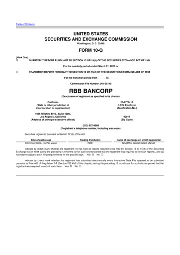 Thumbnail RBB Bancorp 10-Q Quarterly Report FY2025 