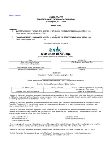 Vorschaubild Middlefield Banc
 10-Q Quartalsbericht 2025 