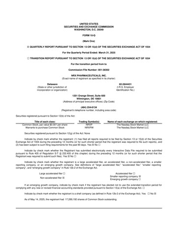 Thumbnail NRx Pharmaceuticals 10-Q Quarterly Report FY2024 