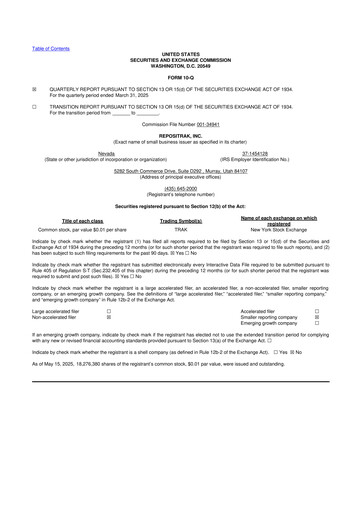 Thumbnail ReposiTrak 10-Q Quarterly Report FY2025 