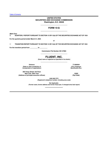 Thumbnail Fluent 10-Q Quarterly Report FY2025 