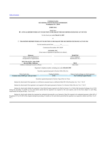 Thumbnail LiveOne 10-K Annual Report 2025