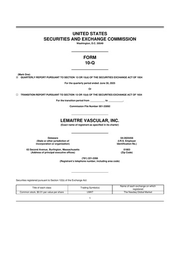 Thumbnail LeMaitre Vascular 10-Q Quarterly Report FY2025 