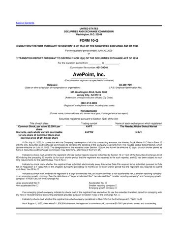 Thumbnail AvePoint 10-Q Quarterly Report FY2025 