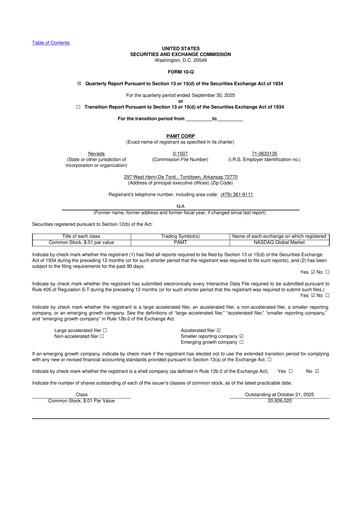 Thumbnail PAMT Corp 10-Q Quarterly Report FY2025 