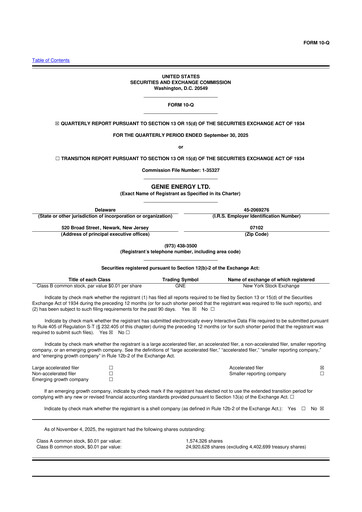 Thumbnail Genie Energy
 10-Q Quarterly Report FY2025 