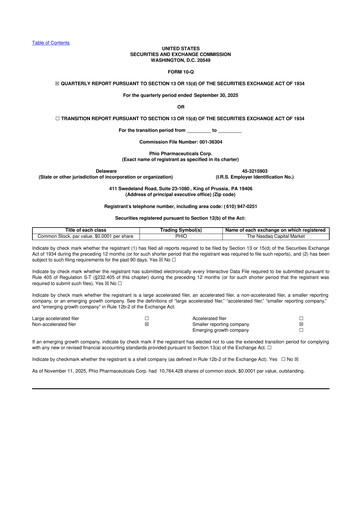 Thumbnail Phio Pharmaceuticals 10-Q Quarterly Report FY2025 