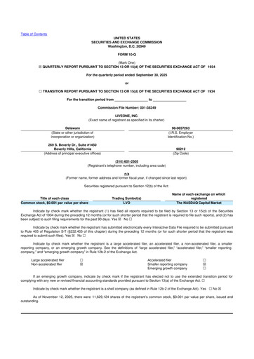 Thumbnail LiveOne 10-Q Quarterly Report FY2025 