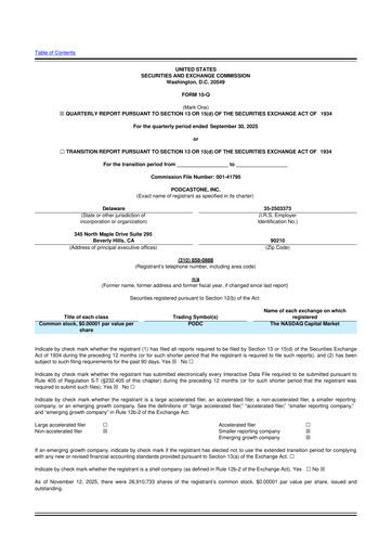 Vorschaubild PodcastOne 10-Q Quartalsbericht  