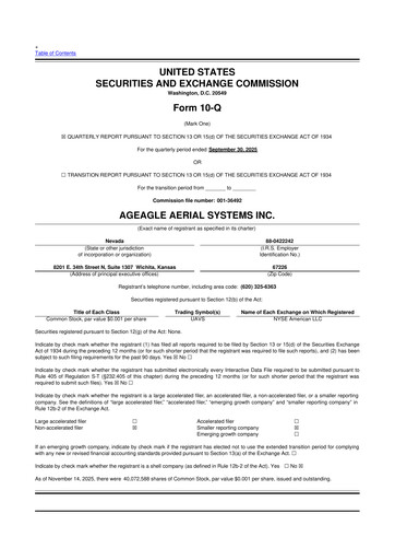 Thumbnail AgEagle Aerial Systems
 10-Q Quarterly Report FY2025 