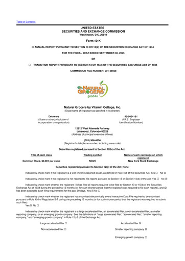 Thumbnail Natural Grocers by Vitamin Cottage 10-K Annual Report 2025