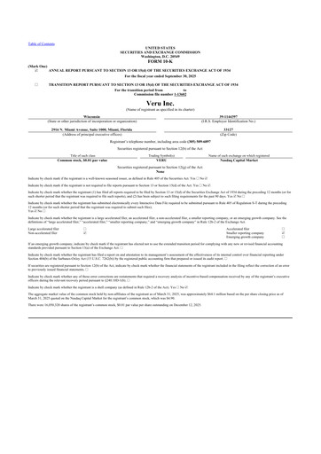 Thumbnail Veru 10-K Annual Report 2025