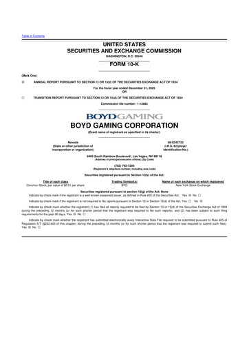 Thumbnail Boyd Gaming
 10-K Annual Report 2025