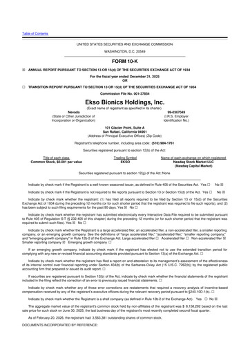 Thumbnail Ekso Bionics
 10-K Annual Report 2025