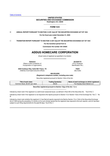 Vorschaubild 
Addus HomeCare 10-K Jahresbericht 2025