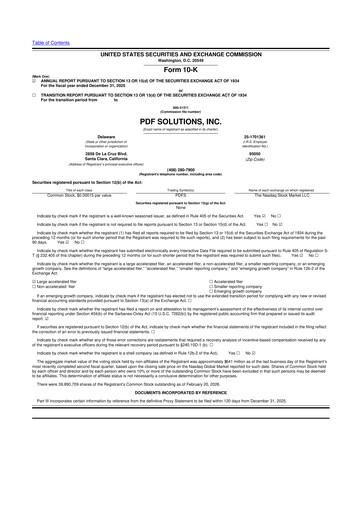 Thumbnail PDF Solutions 10-K Annual Report 2025