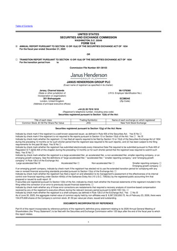 Thumbnail Janus Henderson
 10-K Annual Report 2025