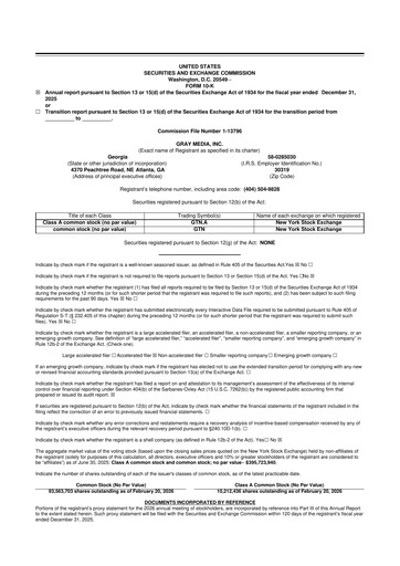 Thumbnail Gray Media
 10-K Annual Report 2025