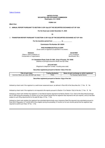 Thumbnail Phio Pharmaceuticals 10-K Annual Report 2025