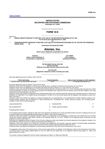 Thumbnail Aterian 10-K Annual Report 2025