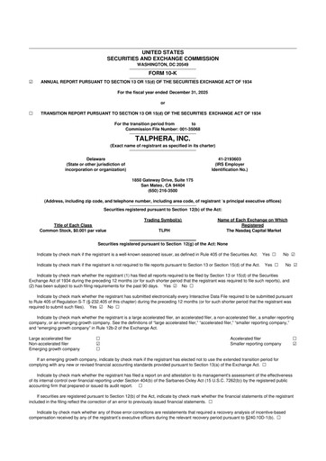 Thumbnail Talphera 10-K Annual Report 2025