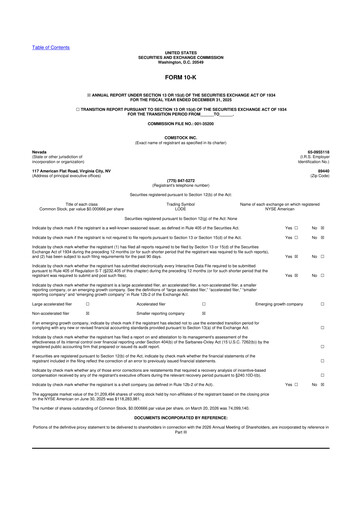 Thumbnail Comstock Inc. 10-K Annual Report 2025