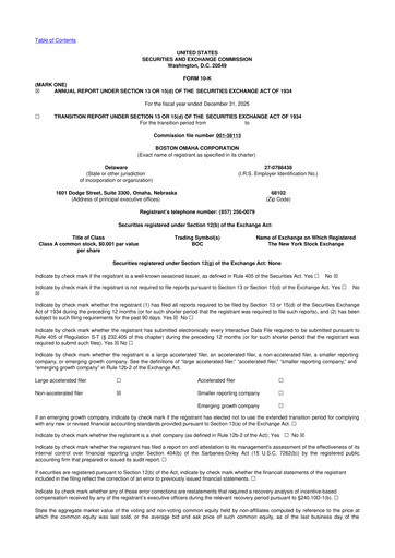 Thumbnail Boston Omaha 10-K Annual Report 2025
