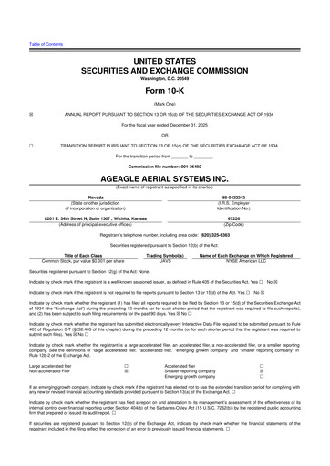 Thumbnail AgEagle Aerial Systems
 10-K Annual Report 2025