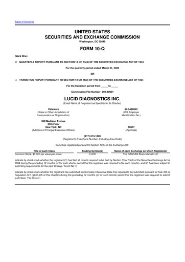 Thumbnail Lucid Diagnostics 10-Q Quarterly Report FY 