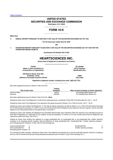 Thumbnail HeartSciences Inc. 10-K Annual Report 2026
