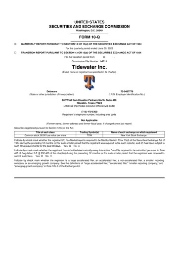 Thumbnail Tidewater 10-Q Quarterly Report FY2026 