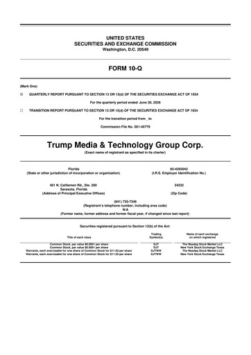 Thumbnail Trump Media & Technology Group 10-Q Quarterly Report FY2026 