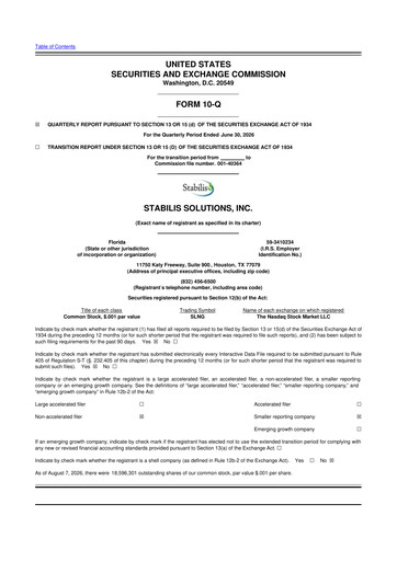 Thumbnail Stabilis Solutions 10-Q Quarterly Report FY2026 