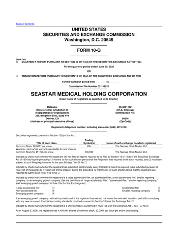 Thumbnail SeaStar Medical  10-Q Quarterly Report FY2026 