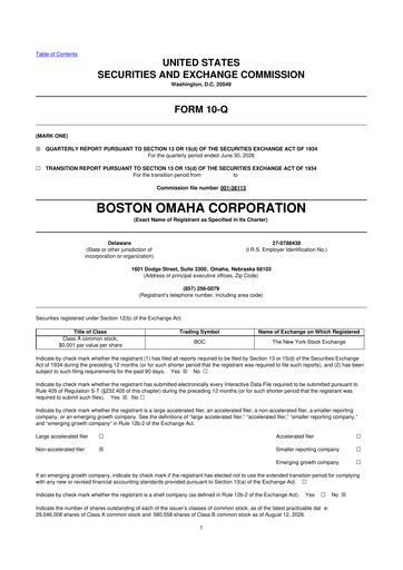 Thumbnail Boston Omaha 10-Q Quarterly Report FY2026 