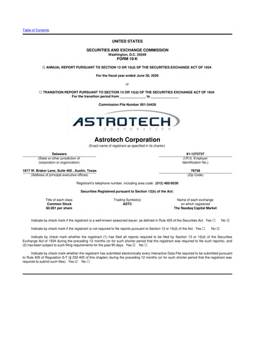 Thumbnail Astrotech 10-K Annual Report 2026