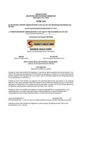 Vorschaubild Golden Matrix Group 10-Q Quartalsbericht 2015 