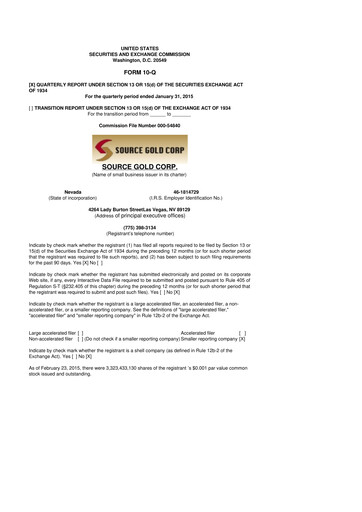 Vorschaubild Golden Matrix Group 10-Q Quartalsbericht 2015 