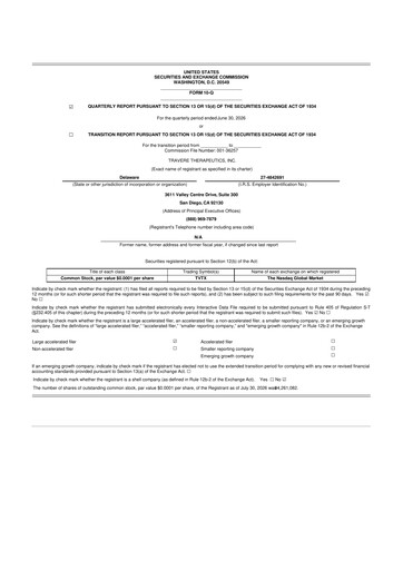 Thumbnail Travere Therapeutics 10-Q Quarterly Report FY2026 