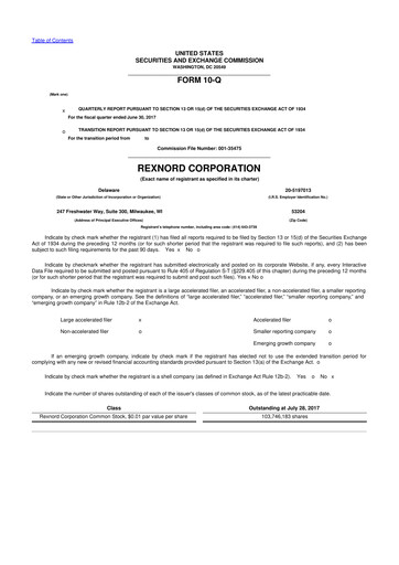 Vorschaubild Zurn Elkay Water Solutions 10-Q Quartalsbericht 2018 